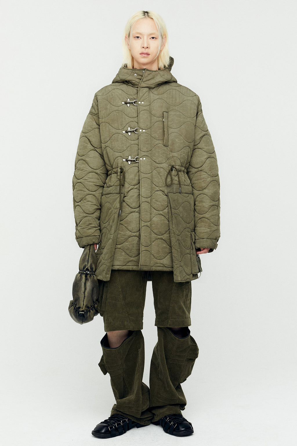 Andersson Bell - Milano Corduroy Cargo Pants (Khaki) product image 4 | TRAB K-Fashion Australia