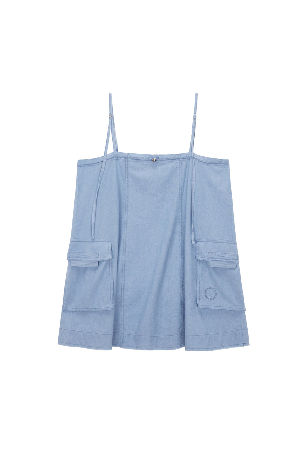 Matin Kim - Cargo Slip Mini Dress (Sky) product image 1 | TRAB K-Fashion Australia