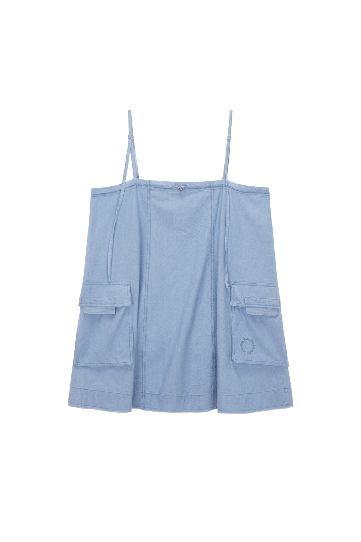 Matin Kim - Cargo Slip Mini Dress (Sky) product image 1 | TRAB K-Fashion Australia