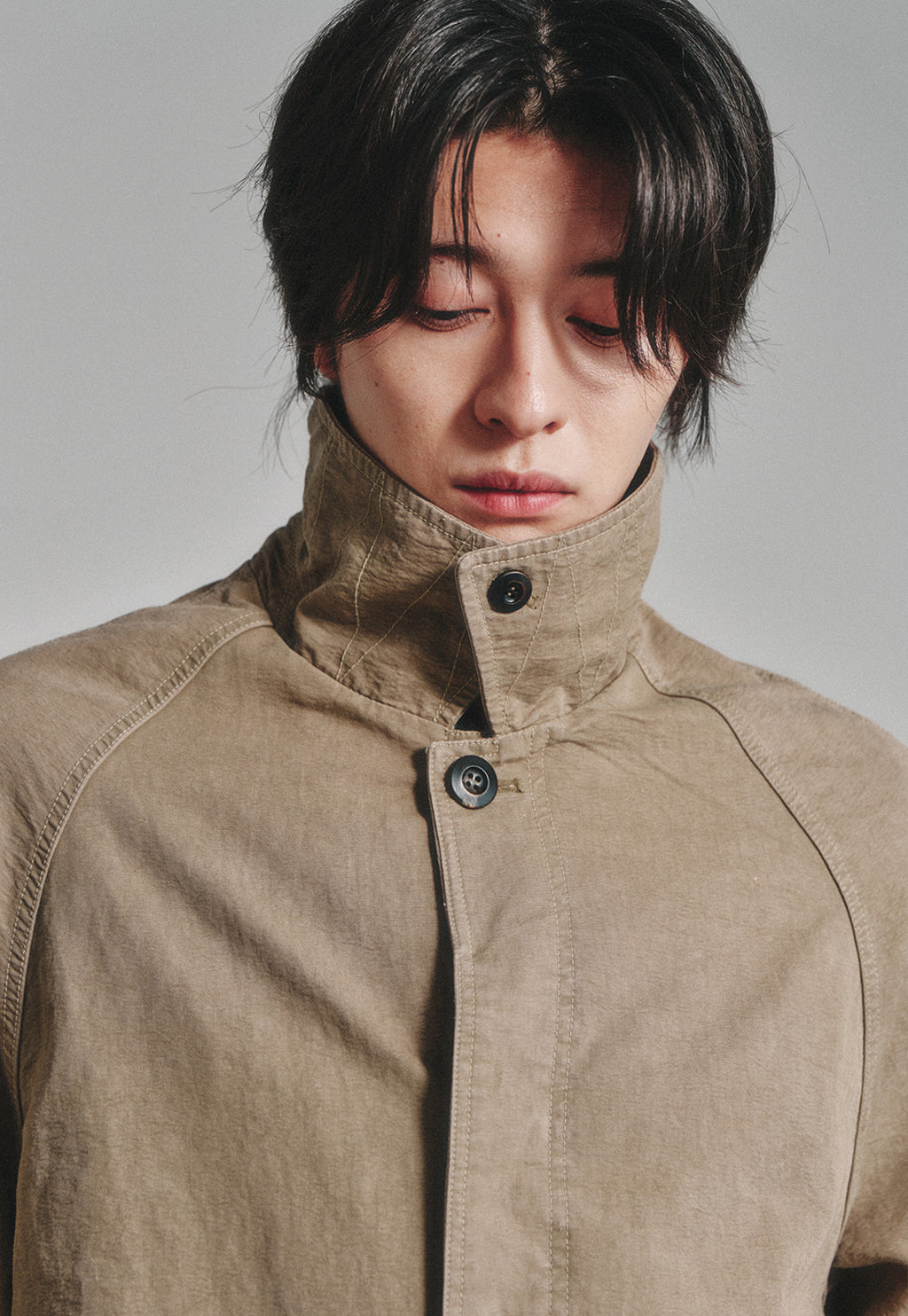 Art if acts - Garment Washed Bal Collar Coat (Cave) product image 6 | TRAB K-Fashion Australia