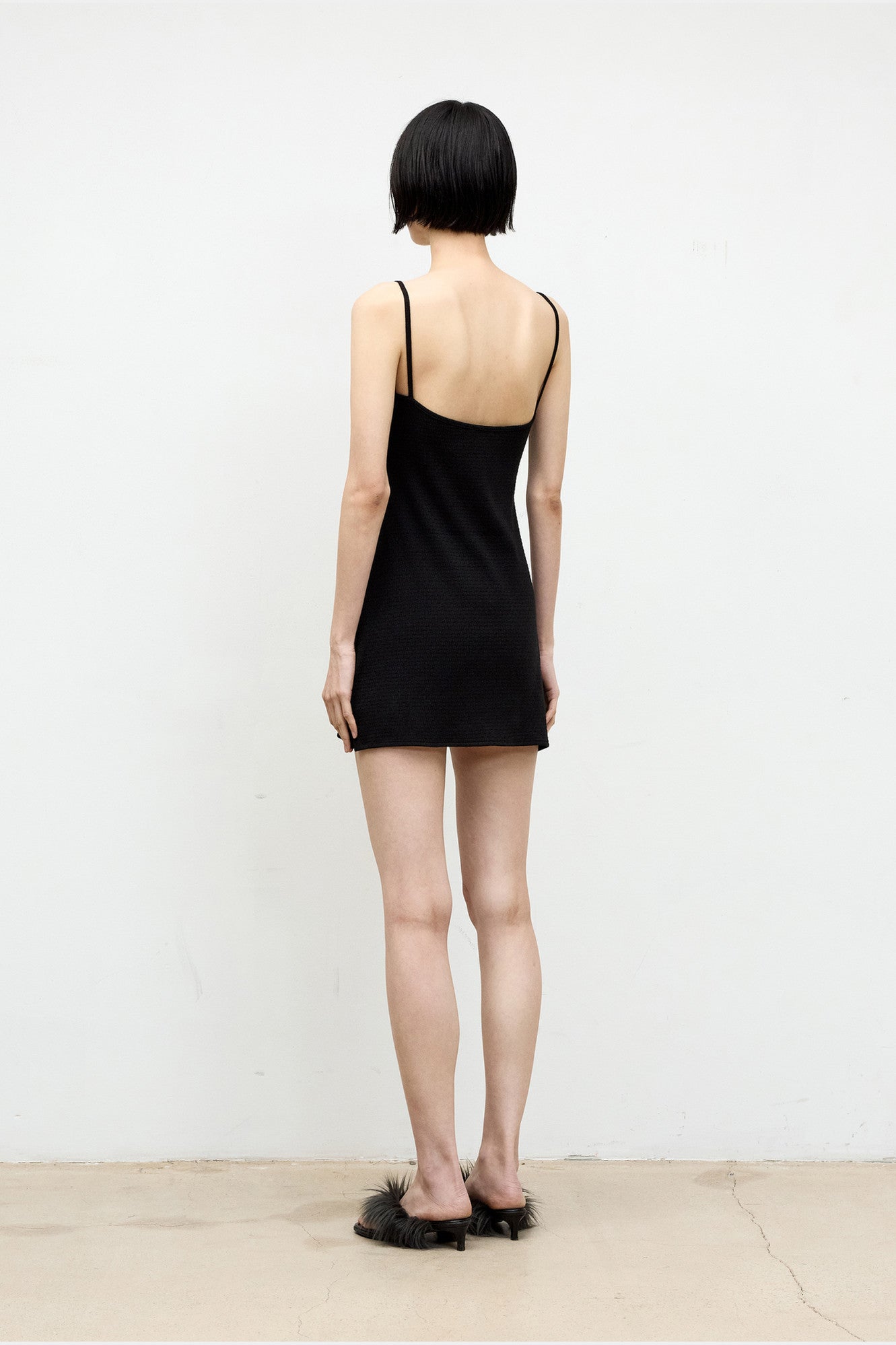 Coor - Textured Mini Dress (Black) product image 4 | TRAB K-Fashion Australia