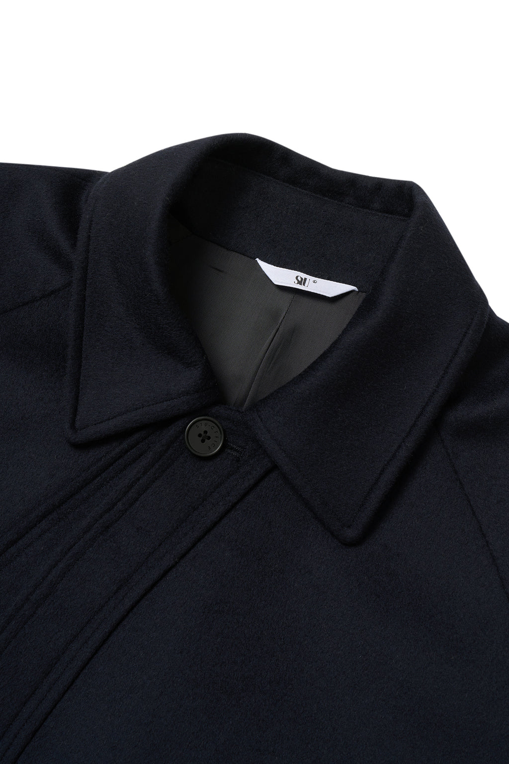 STU - Curved Double Line Mac Coat In Cashmere (Navy) product image 19 | TRAB K-Fashion Australia