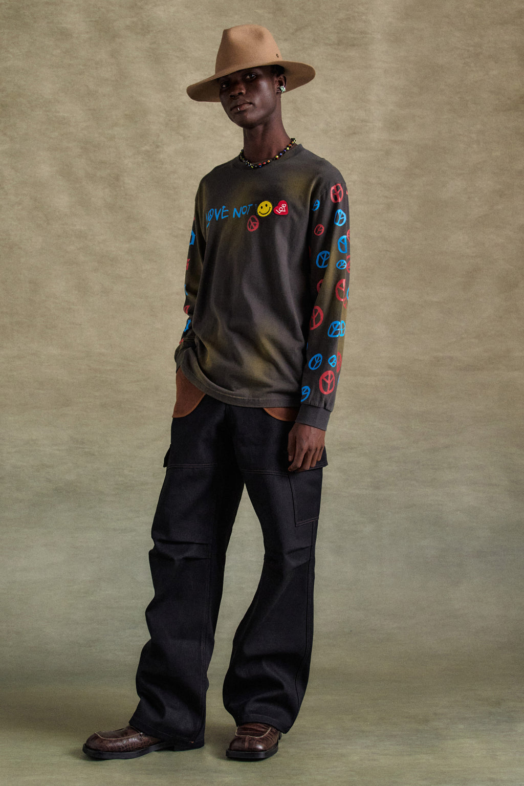 Andersson Bell - Unisex Love L/s T-Shirts (Characoal) product image 3 | TRAB K-Fashion Australia