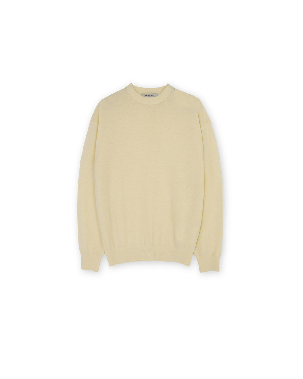 Brownyard - Crewneck Knit (Light Yellow) product image 3 | TRAB K-Fashion Australia