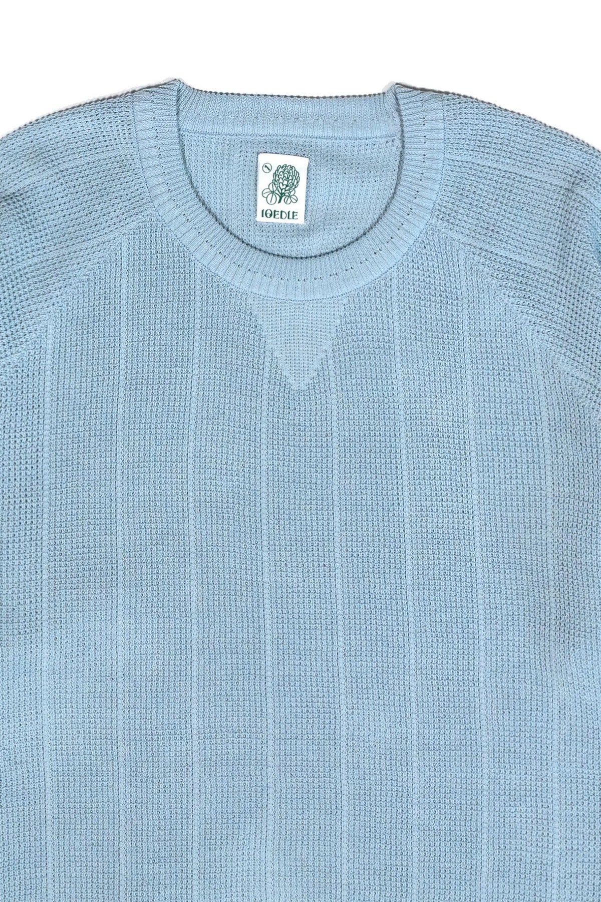 Ioedle - Sky Blue Waffle Raglan Short-Sleeve Knit (OC) product image 4 | TRAB K-Fashion Australia