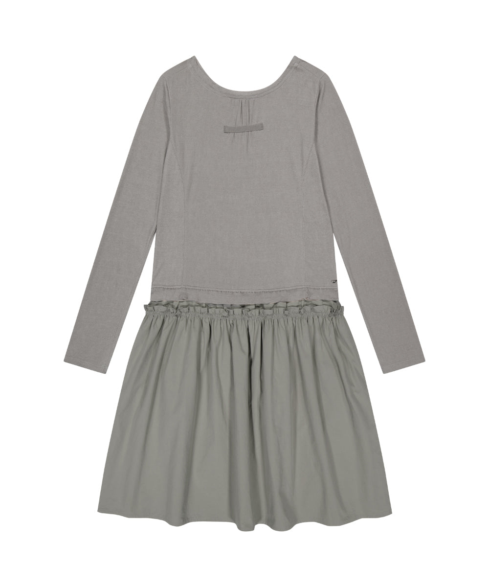 Coyseio - 2way Shirring One Piece (Light Khaki) product image 14 | TRAB K-Fashion Australia