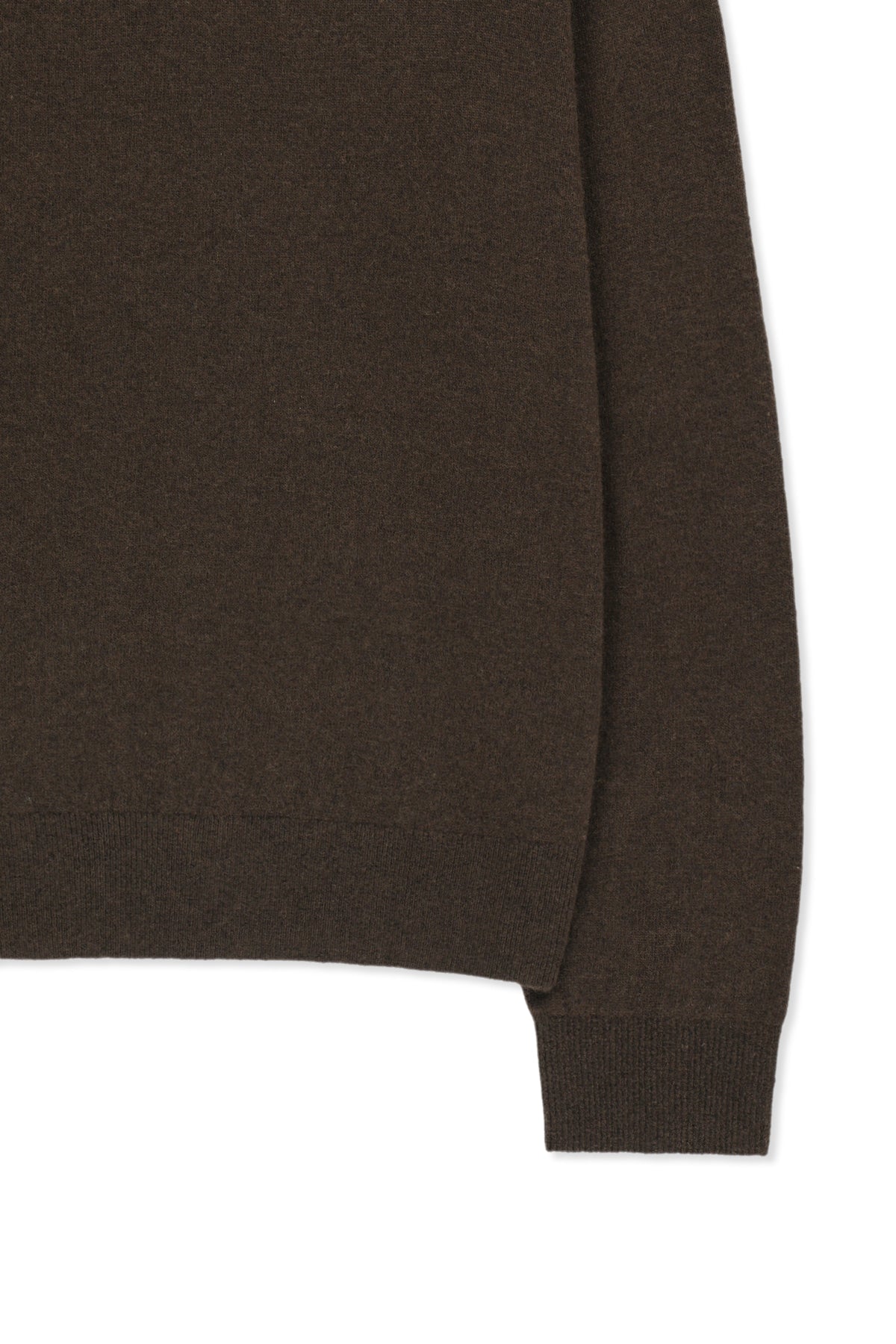 Matin Kim - [Pre-Order – Ships September 28] Cashmere Blended Panel Knit Pullover (Brown) product image 4 | TRAB K-Fashion Australia