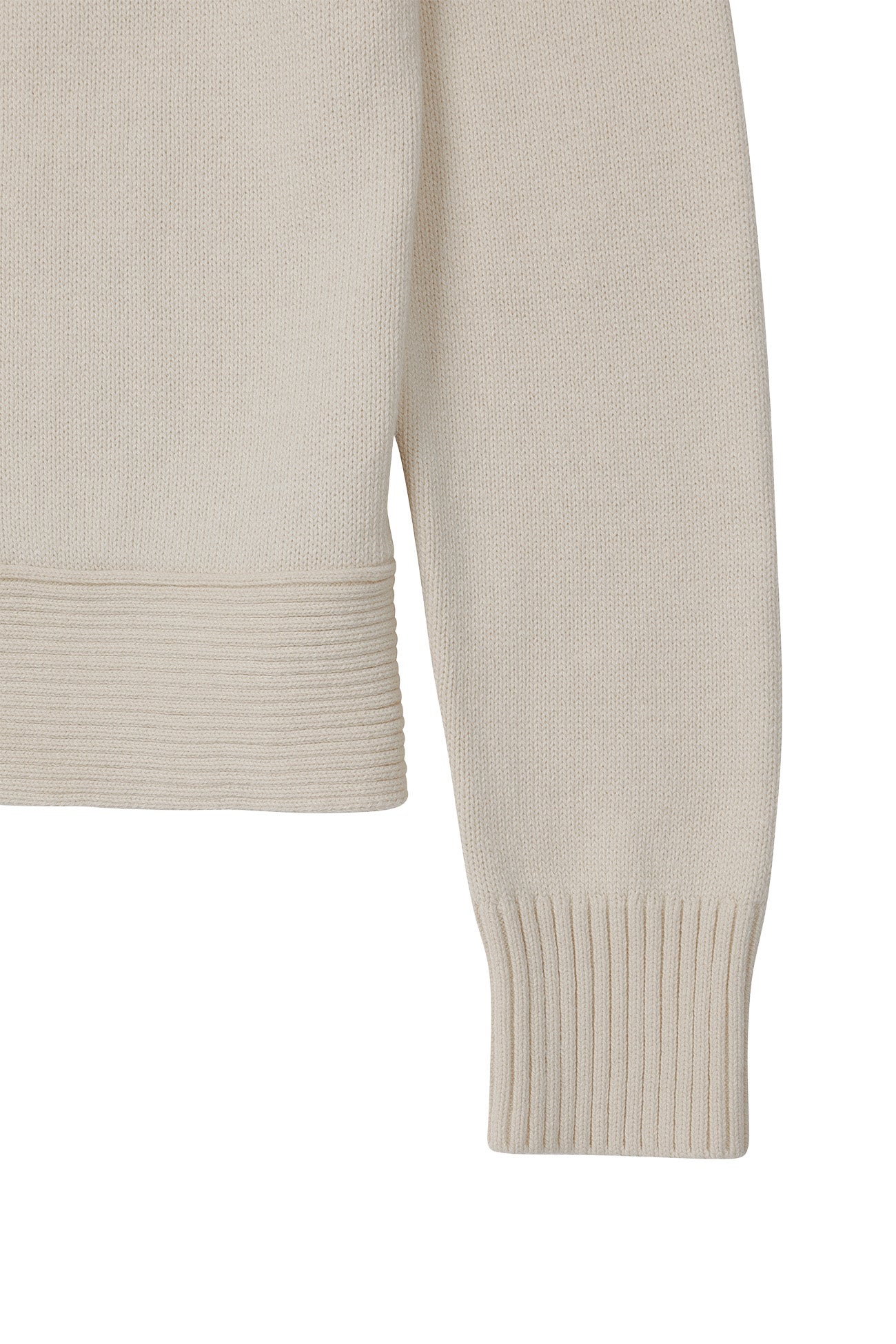 Deinet - High-Neck Stud Knit Outer (Ivory) product image 17 | TRAB K-Fashion Australia