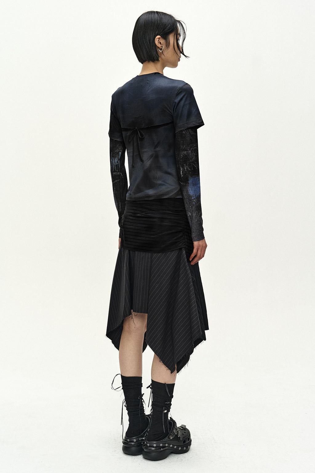 Andersson Bell - Rock Archive Layered T-Shirt (black) (Black) product image 3 | TRAB K-Fashion Australia