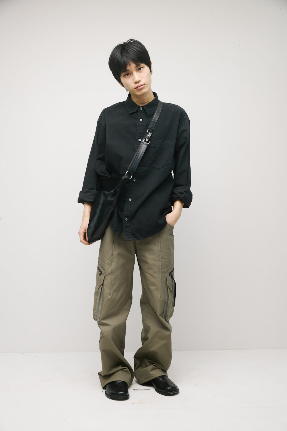 Hatchingroom - Archer Bag Calf & Lamb Skin (Black) product image 10 | TRAB K-Fashion Australia