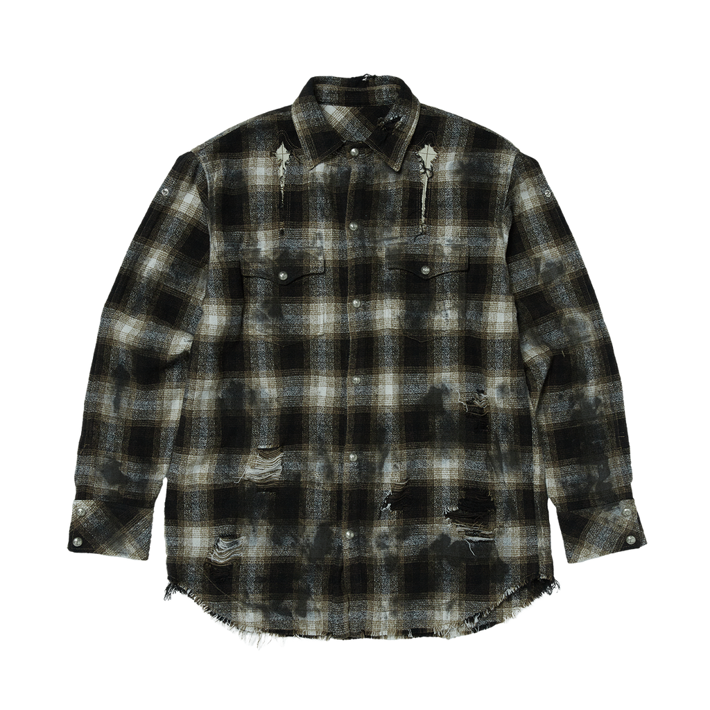 Thug Club - Angels Damaged Shirt (Brown) product image 1 | TRAB K-Fashion Australia