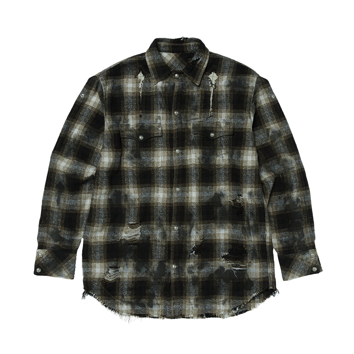 Thug Club - Angels Damaged Shirt (Brown) product image 1 | TRAB K-Fashion Australia