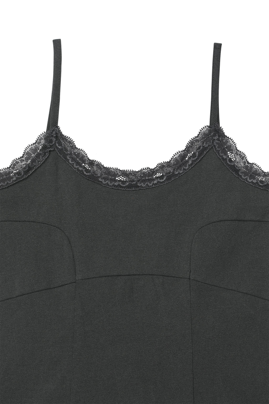 Deinet - Lace Curve Cami Top (Charcoal) product image 10 | TRAB K-Fashion Australia