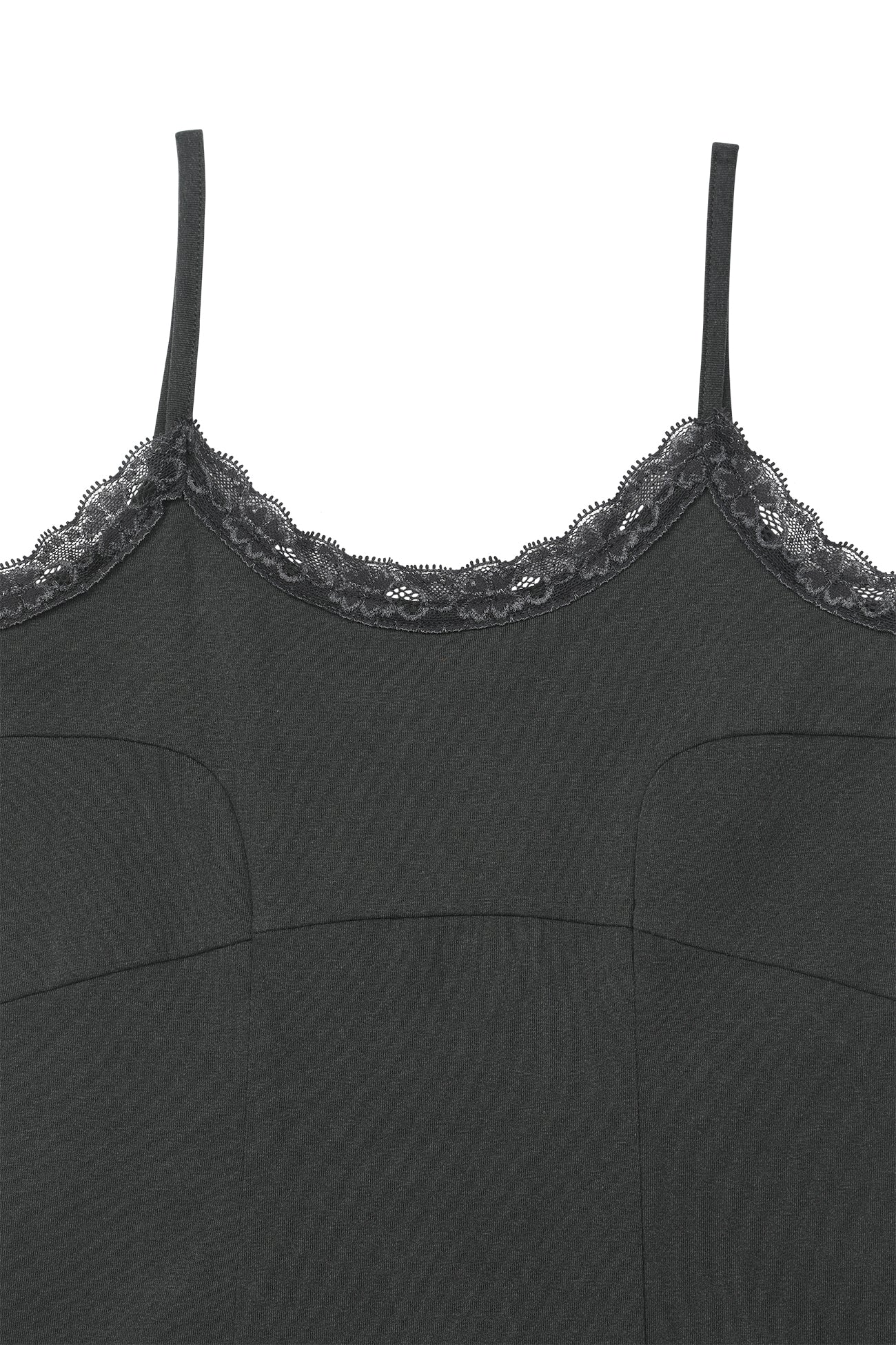 Deinet - Lace Curve Cami Top (Charcoal) product image 10 | TRAB K-Fashion Australia
