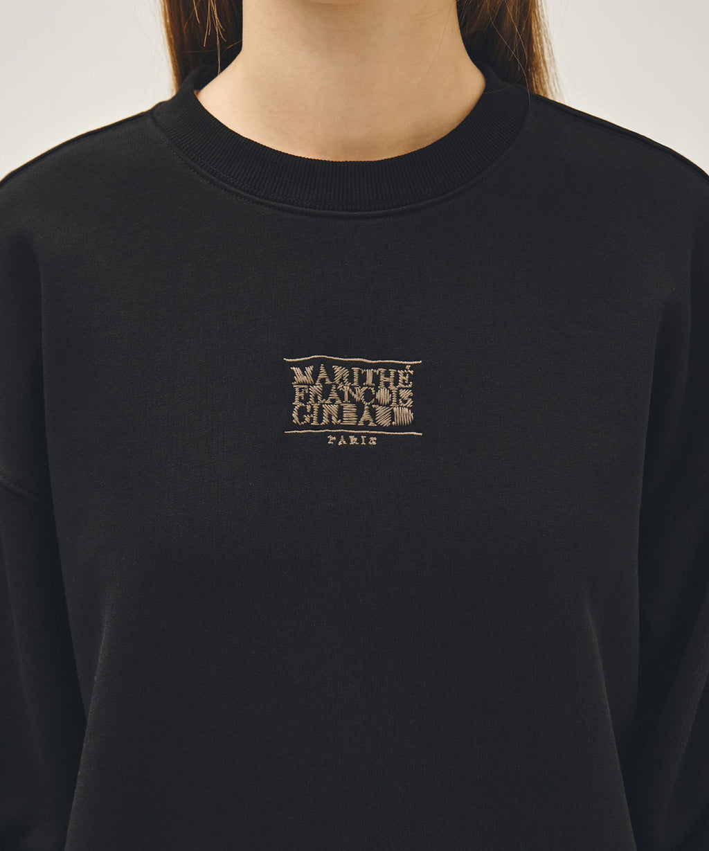 Marithe & Francois Girbaud - Drawing Classic Logo Sweatshirt (Black) product image 4 | TRAB K-Fashion Australia