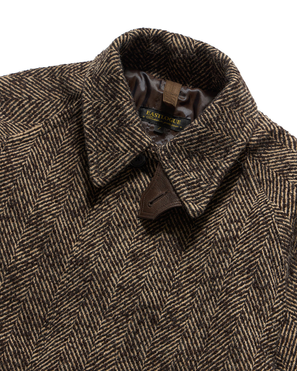 Eastlogue - Highland Balmacaan Coat (D.brown Herringbone Wool) product image 3 | TRAB K-Fashion Australia