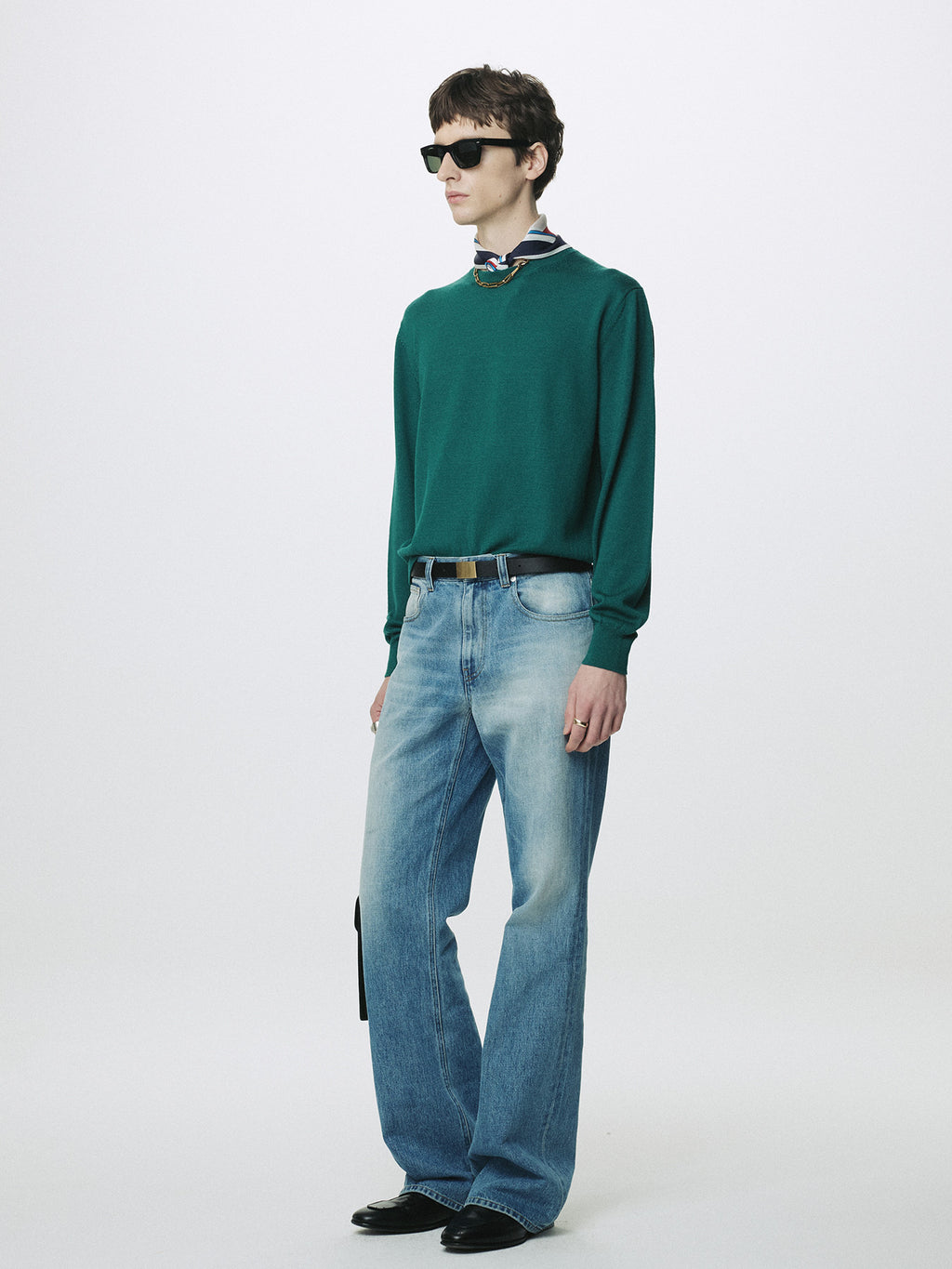 Tonywack - Spring Wool Crew Neck Knit (Sea Green) product image 3 | TRAB K-Fashion Australia