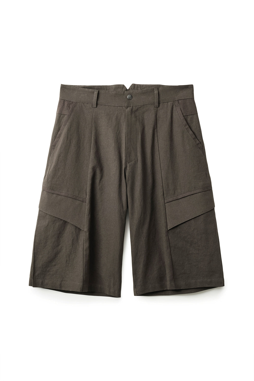Hatchingroom - Flap Shorts (Mud Brown) product image 1 | TRAB K-Fashion Australia