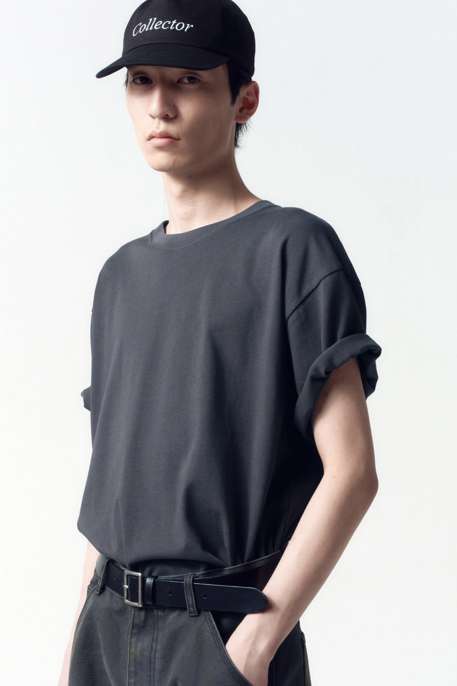 Insilence - Back Print Logo T-Shirt (Charcoal) product image 6 | TRAB K-Fashion Australia