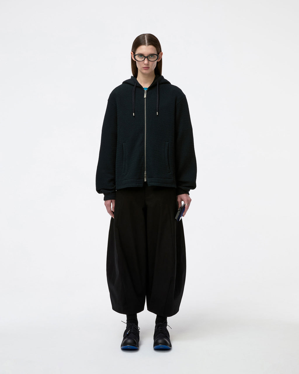 Ader Error - Lunel Hoodie Zip-Up Product. 30 (Noir) product image 1 | TRAB K-Fashion Australia