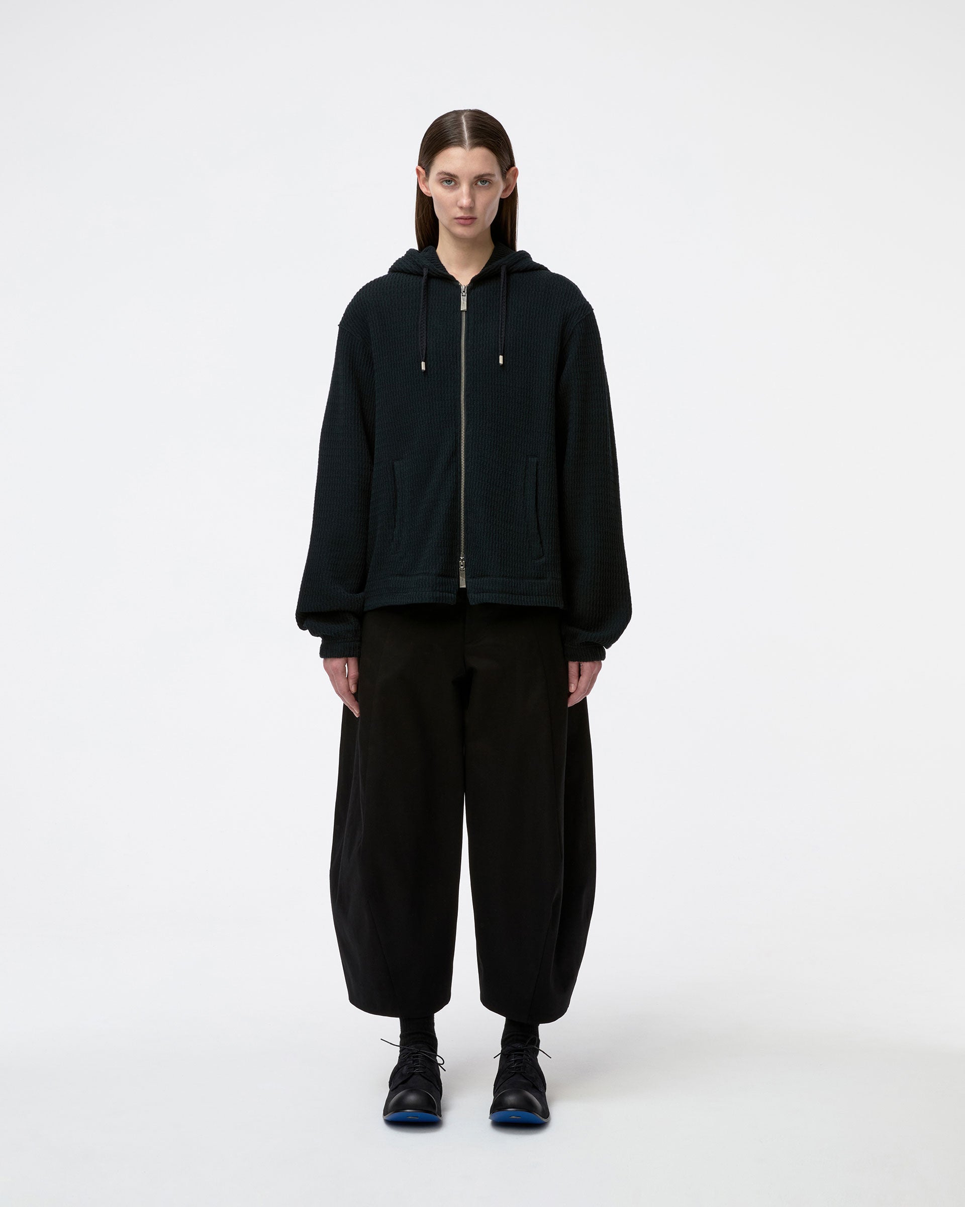 Ader Error - Lunel Hoodie Zip-Up Product. 30 (Noir) product image 2 | TRAB K-Fashion Australia
