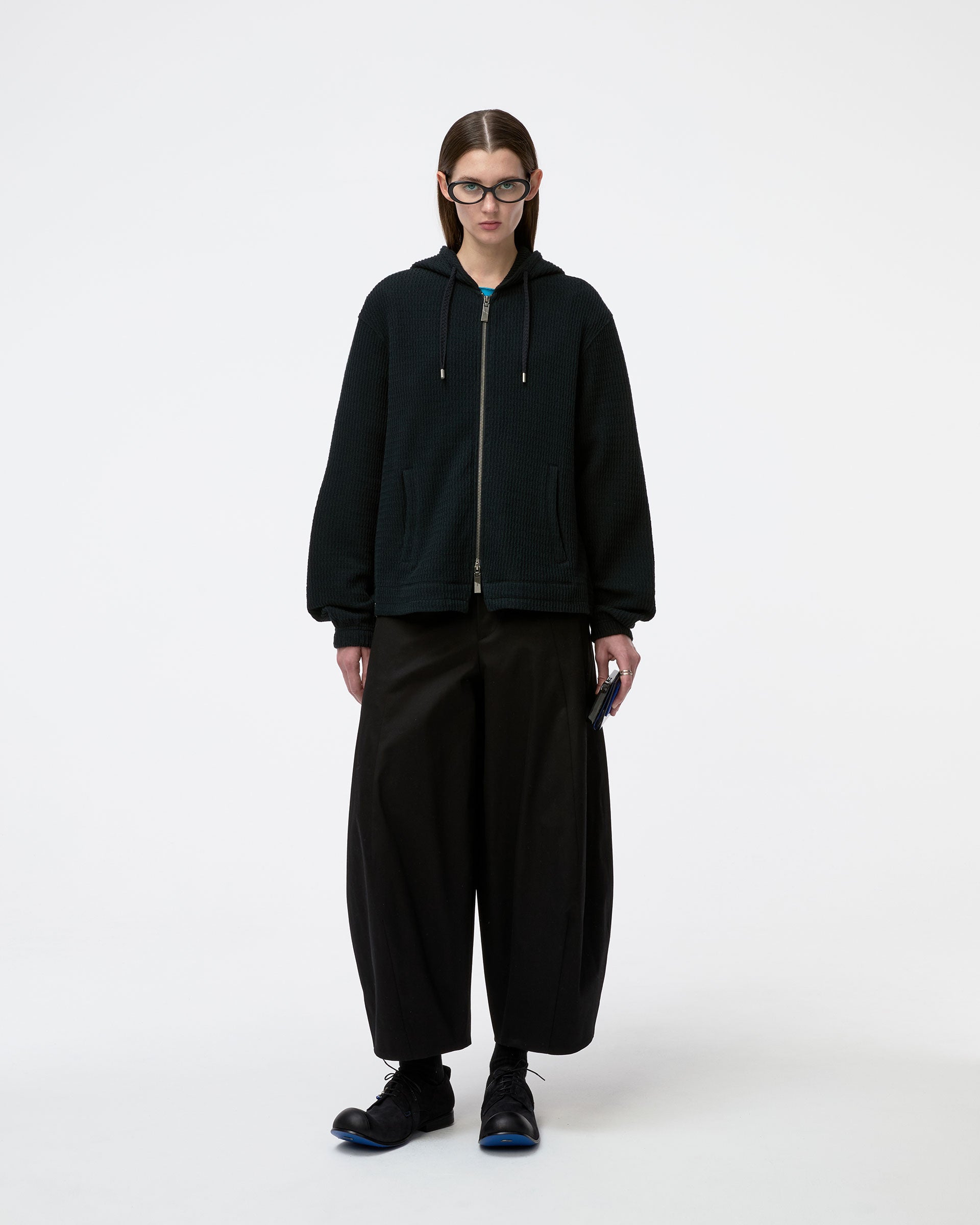 Ader Error - Lunel Hoodie Zip-Up Product. 30 (Noir) product image 4 | TRAB K-Fashion Australia