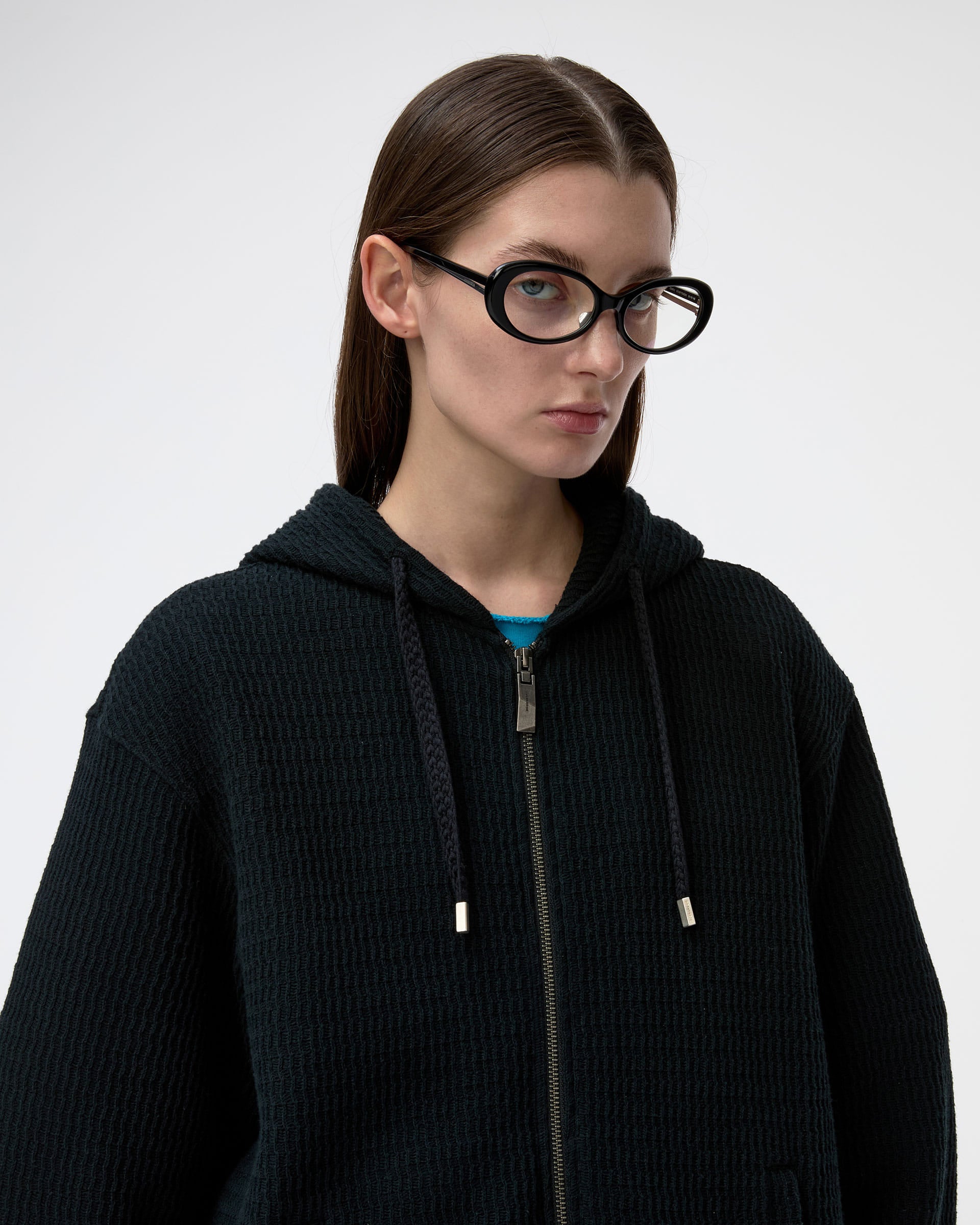 Ader Error - Lunel Hoodie Zip-Up Product. 30 (Noir) product image 6 | TRAB K-Fashion Australia