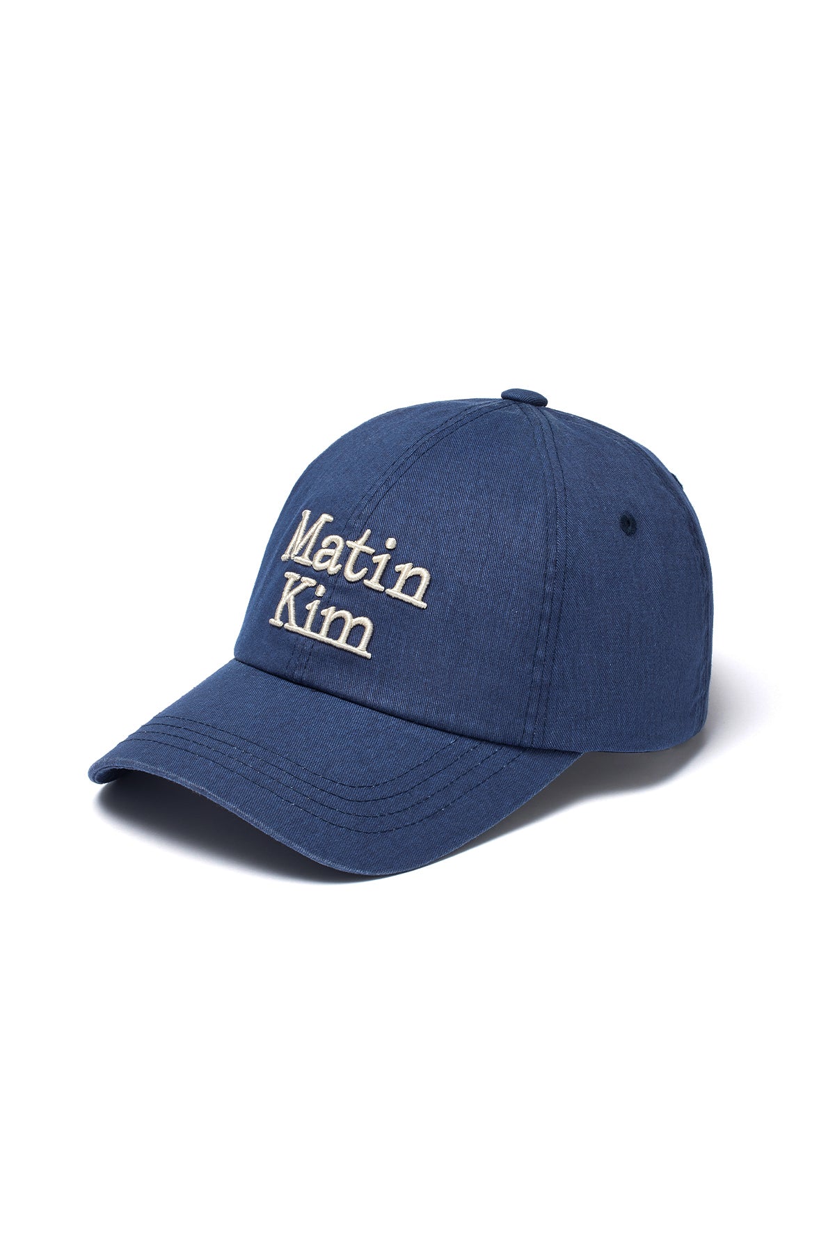 Matin Kim - Matin Volume Logo Ball Cap (Navy) product image 3 | TRAB K-Fashion Australia