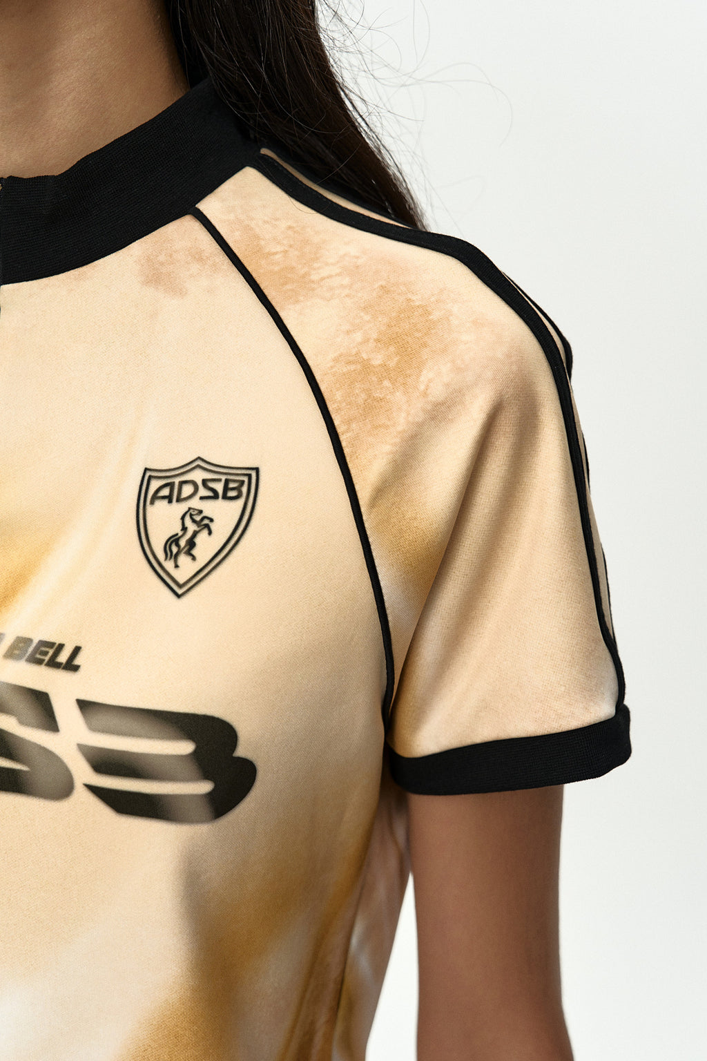 Andersson Bell - Printed Football Zip-Up Top (Gold) product image 6 | TRAB K-Fashion Australia