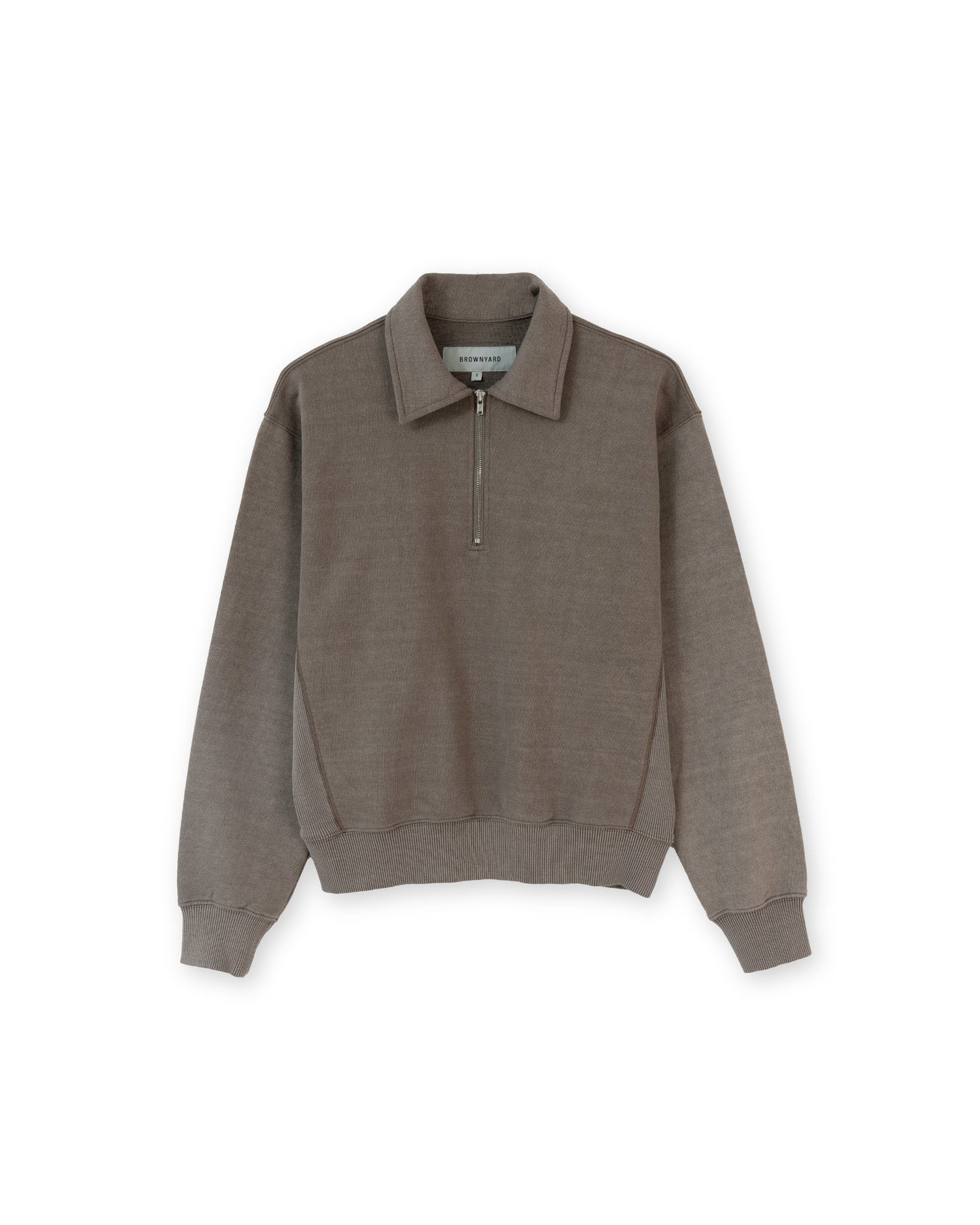 Brownyard - Washed Sweat Half Zip Up (Mocha) product image 4 | TRAB K-Fashion Australia