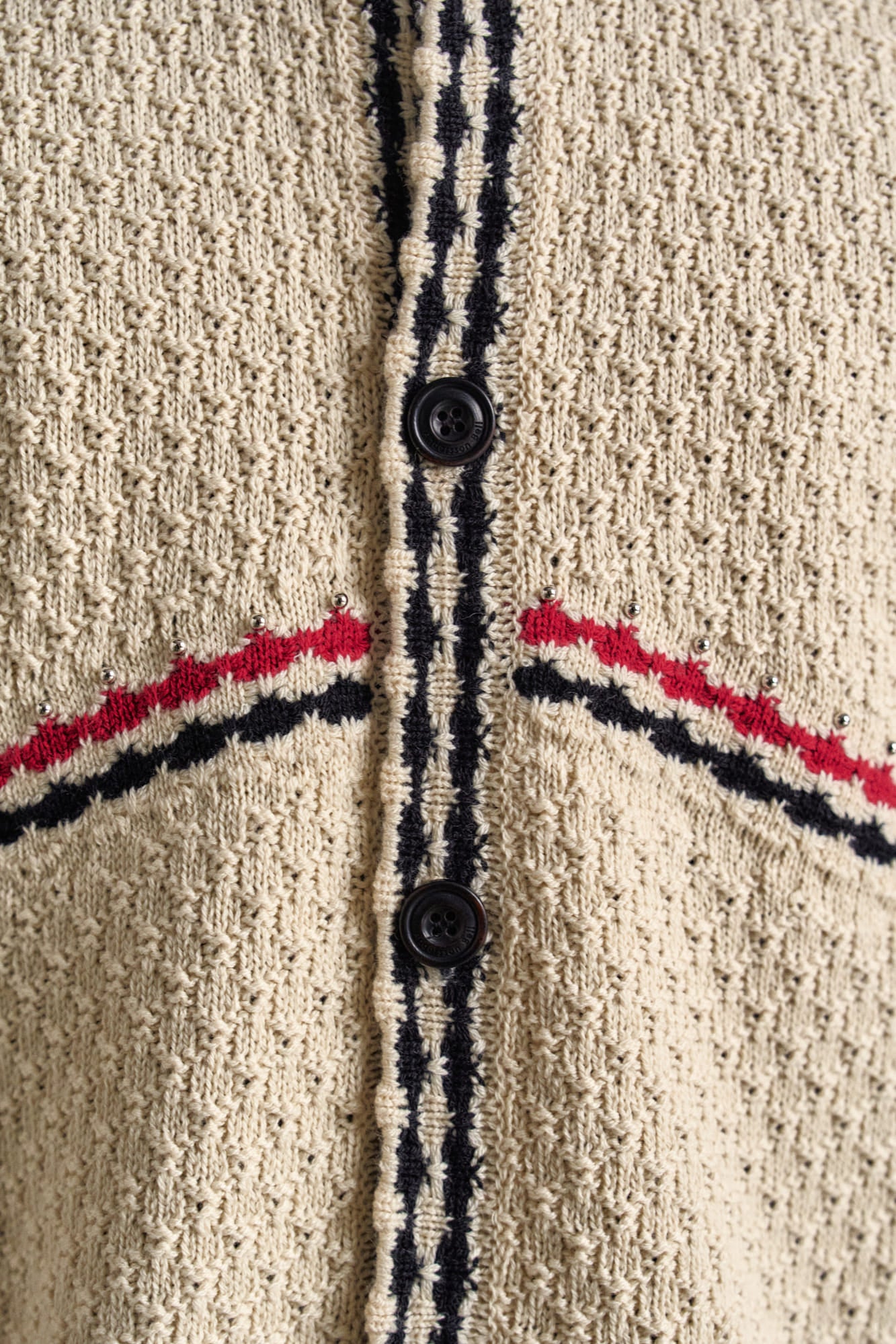 Andersson Bell - Fantasia Round-Neck Cardigan (Ecru) product image 5 | TRAB K-Fashion Australia