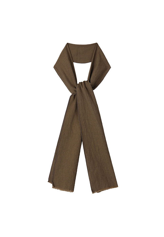 Art if acts - Linen Muffler (Olive) product image 3 | TRAB K-Fashion Australia