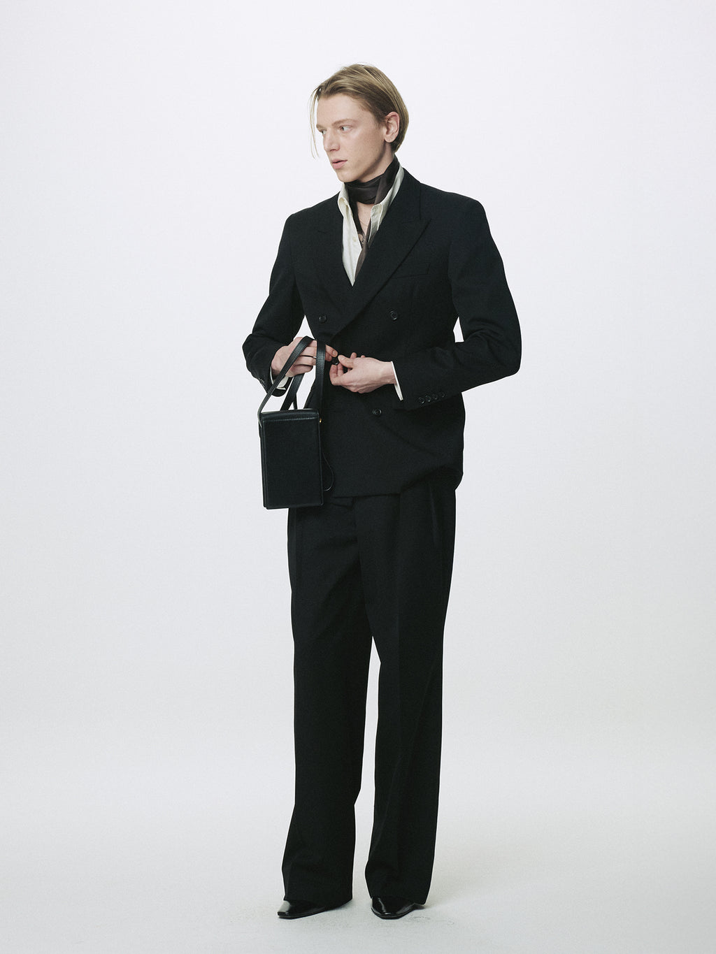 Tonywack - Wool Double-Breasted Tailored Jacket (Black) product image 11 | TRAB K-Fashion Australia