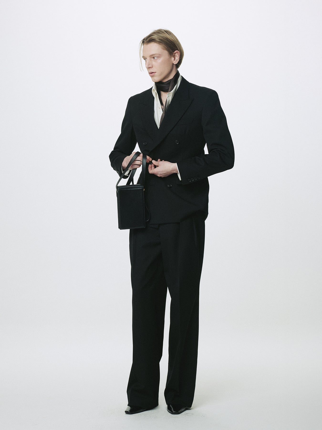 Tonywack - Wool Double-Breasted Tailored Jacket (Black) product image 11 | TRAB K-Fashion Australia