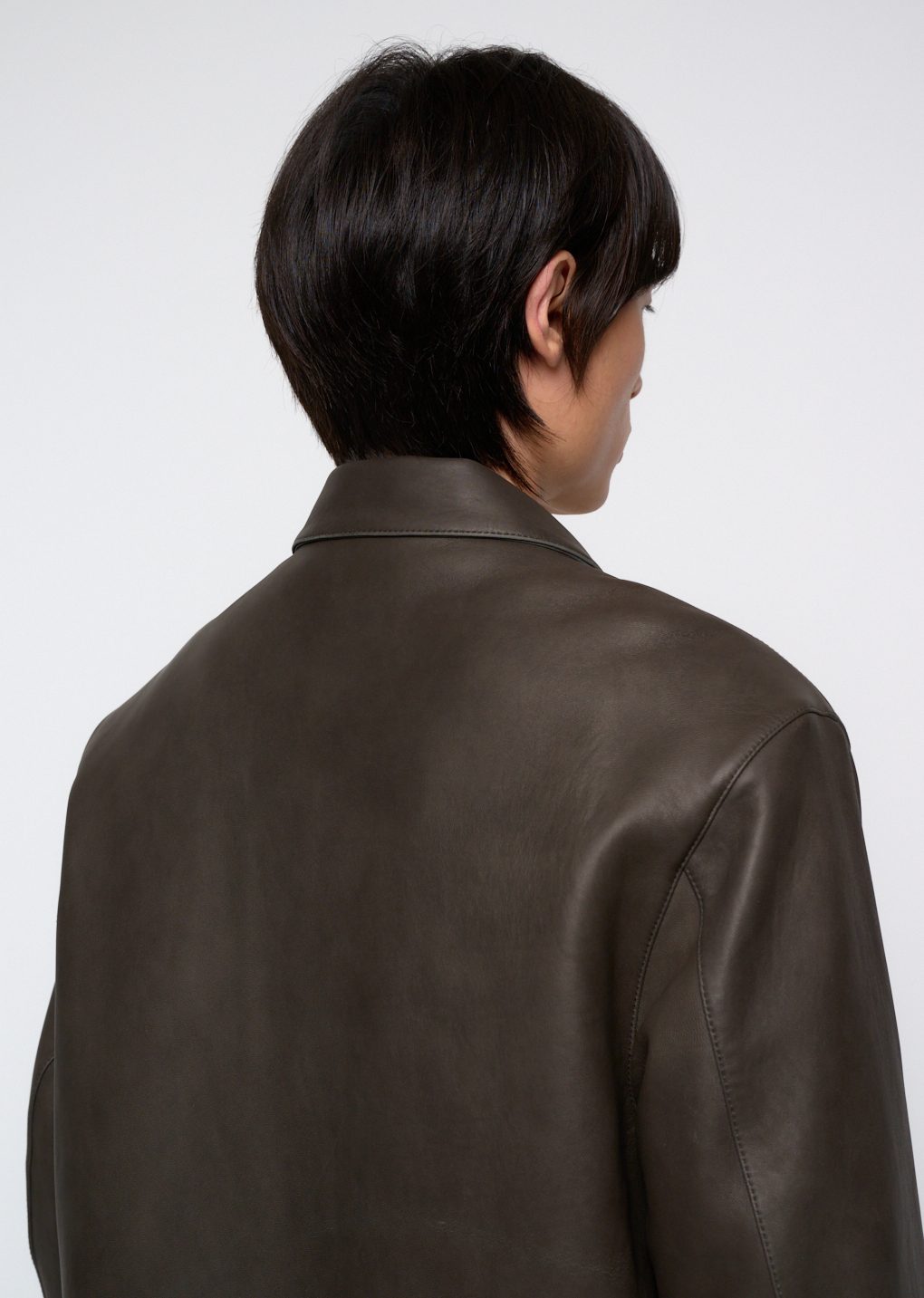 Amomento - Lambskin mid jacket (Brown) product image 9 | TRAB K-Fashion Australia