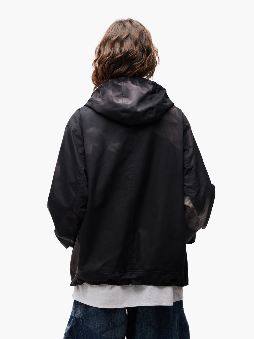 Jiyong Kim - Sun-Bleached Asymmetric Front Jacket (Black) product image 5 | TRAB K-Fashion Australia