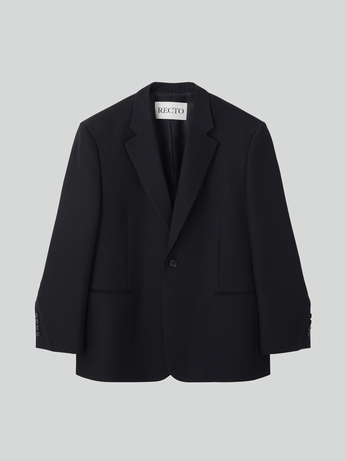 Recto - Classic Single Suit Jacket (Black) product image 4 | TRAB K-Fashion Australia