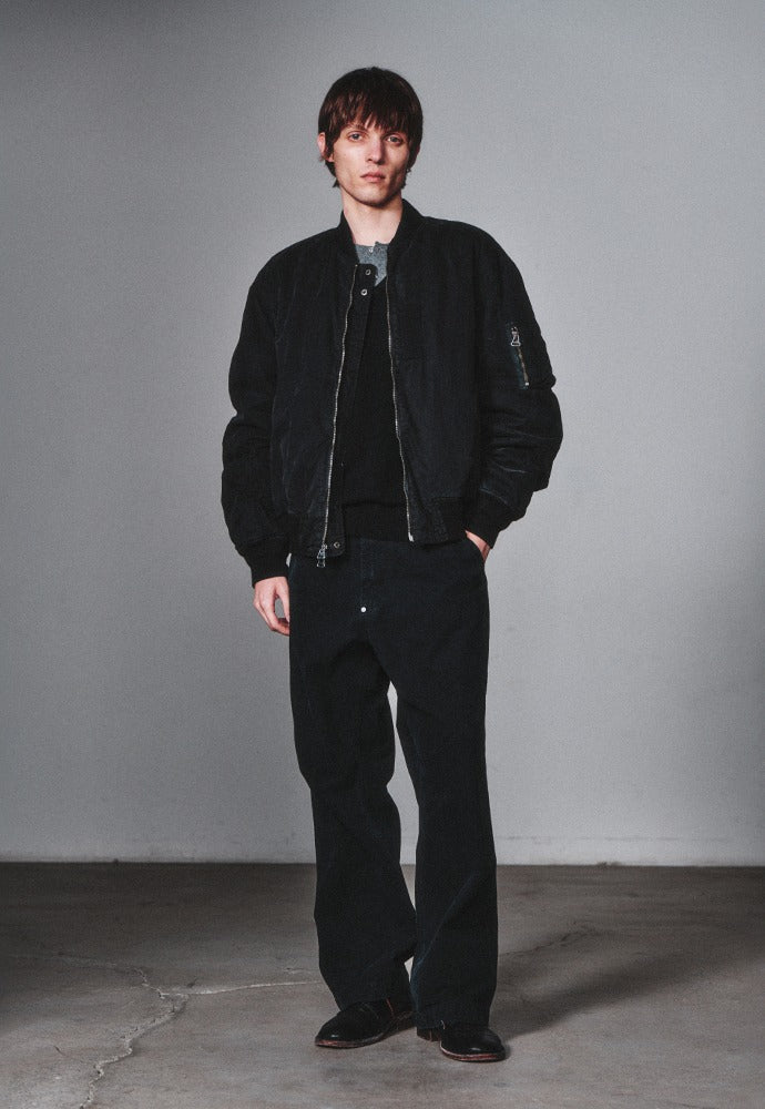 Art if acts - Garment-Dyed MA-1 (Black) product image 1 | TRAB K-Fashion Australia