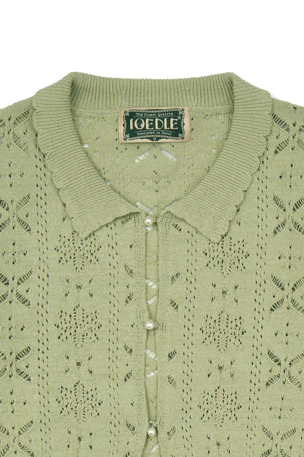 Ioedle - Flower Bomb Knit Cardigan (Olive) product image 5 | TRAB K-Fashion Australia