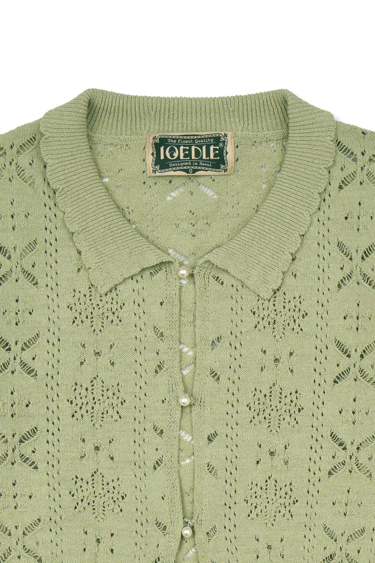 Ioedle - Flower Bomb Knit Cardigan (Olive) product image 5 | TRAB K-Fashion Australia