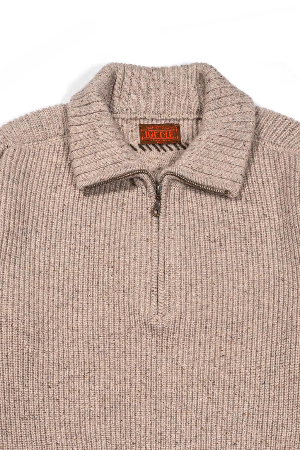 Ioedle - Building Forest Wool Blend Half Zip-Up Knit Pullover (Beige) product image 4 | TRAB K-Fashion Australia