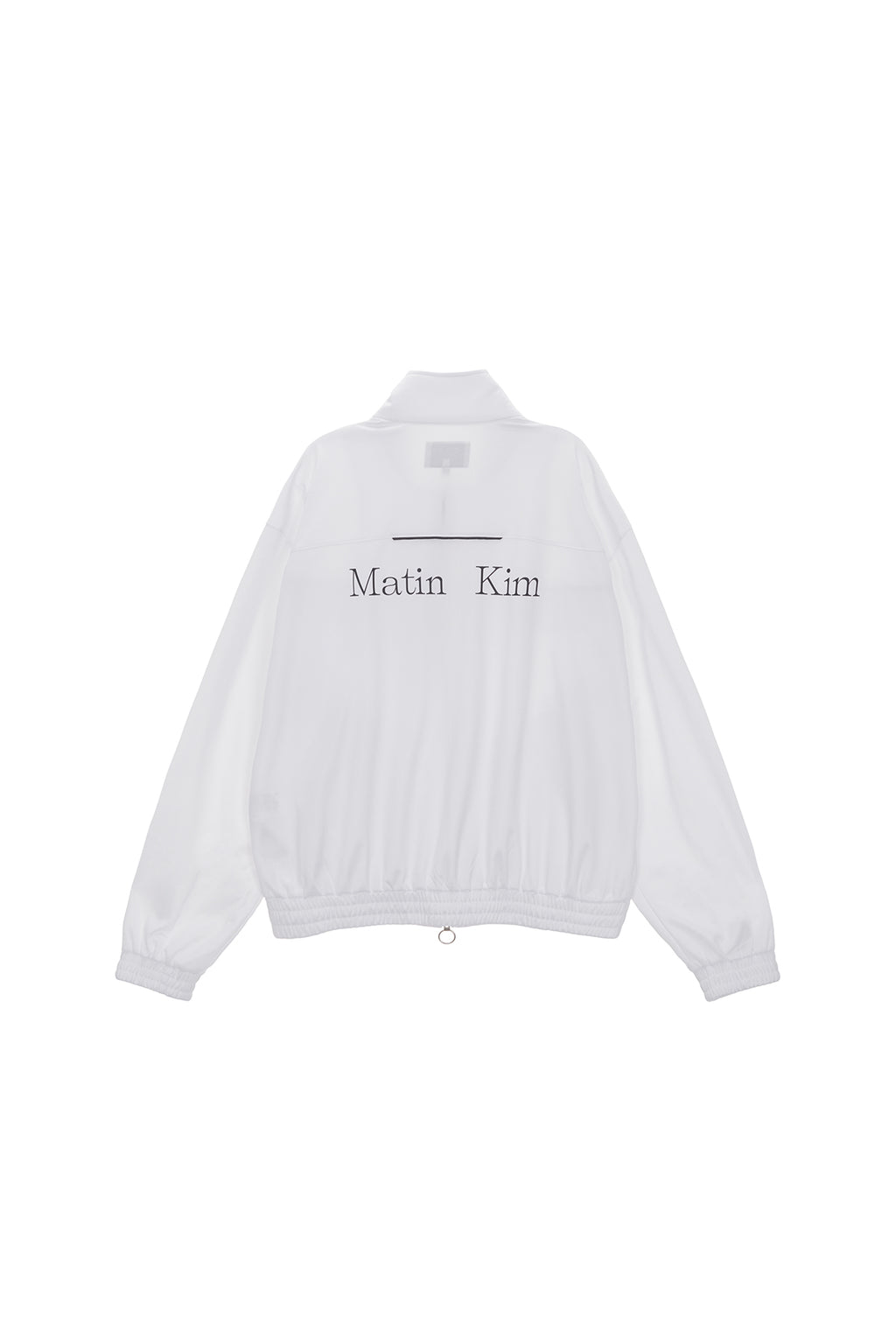 Matin Kim - Back Logo Point Track Jumper (White) product image 1 | TRAB K-Fashion Australia