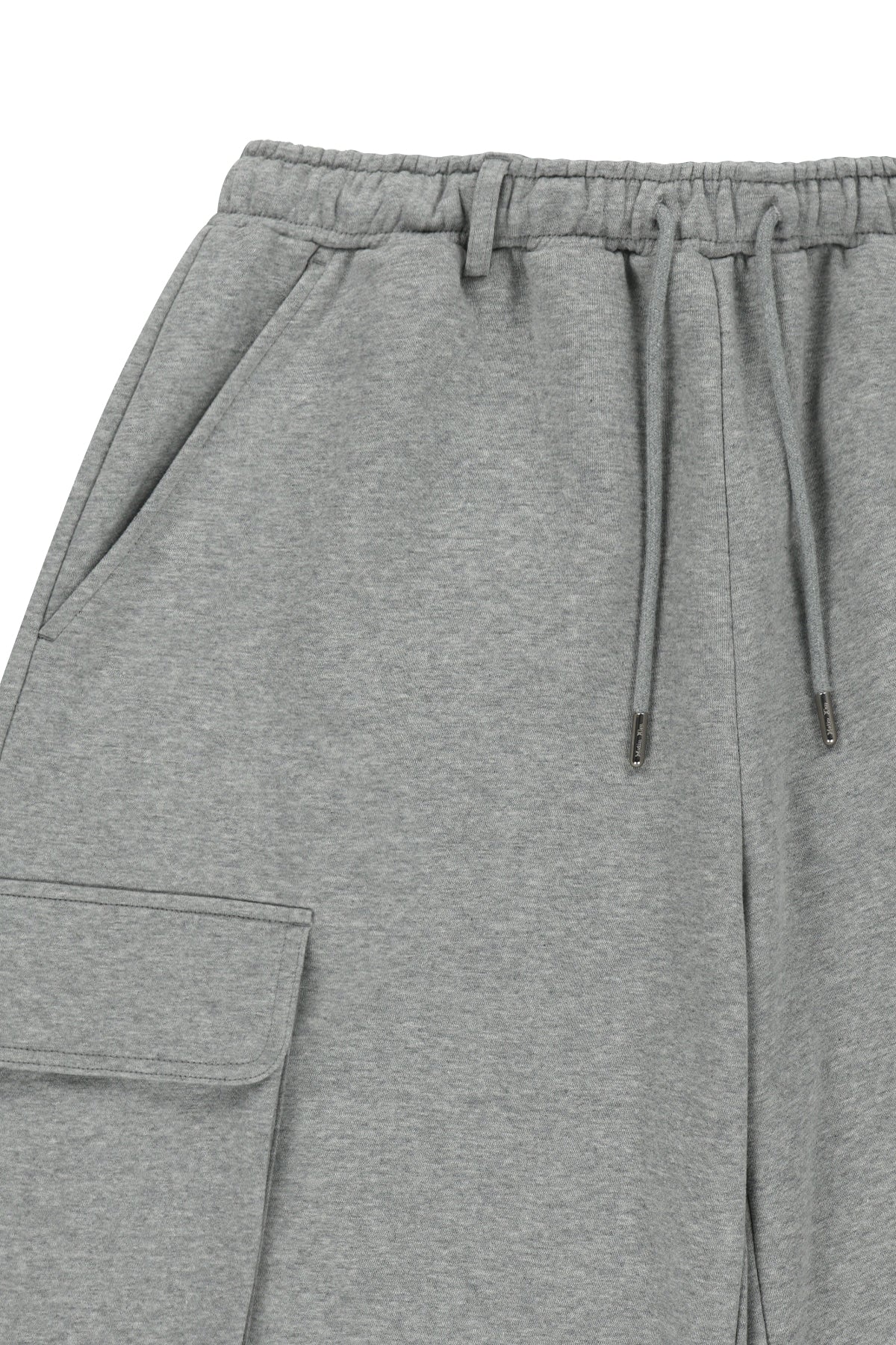 Matin Kim - Terry Utility Pocket Bermuda Pants (Grey) product image 3 | TRAB K-Fashion Australia