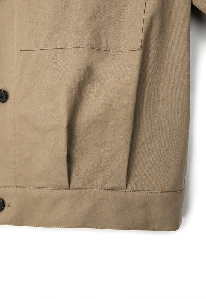 Art if acts - Cotton Trucker Jacket (Beige) product image 11 | TRAB K-Fashion Australia