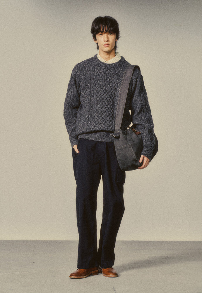 Art if acts - Fisherman Cable Sweater (Charcoal) product image 4 | TRAB K-Fashion Australia