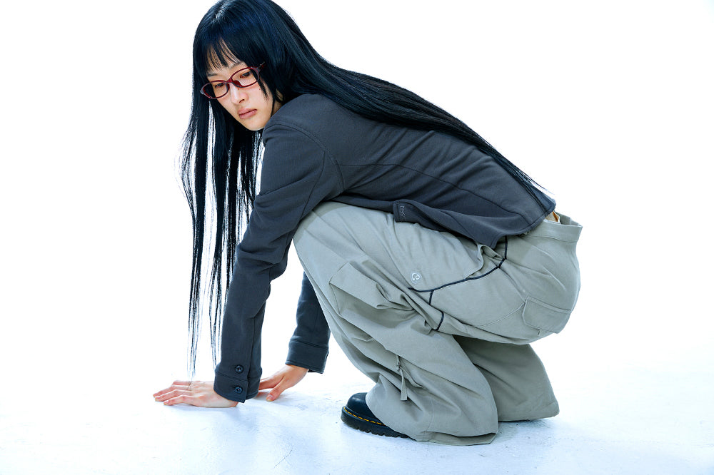 Coyseio - Soft Strap Line Pants (Beige) product image 4 | TRAB K-Fashion Australia