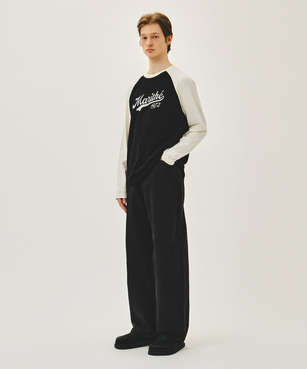 Marithe & Francois Girbaud - Curved Chino Pants (Black) product image 3 | TRAB K-Fashion Australia