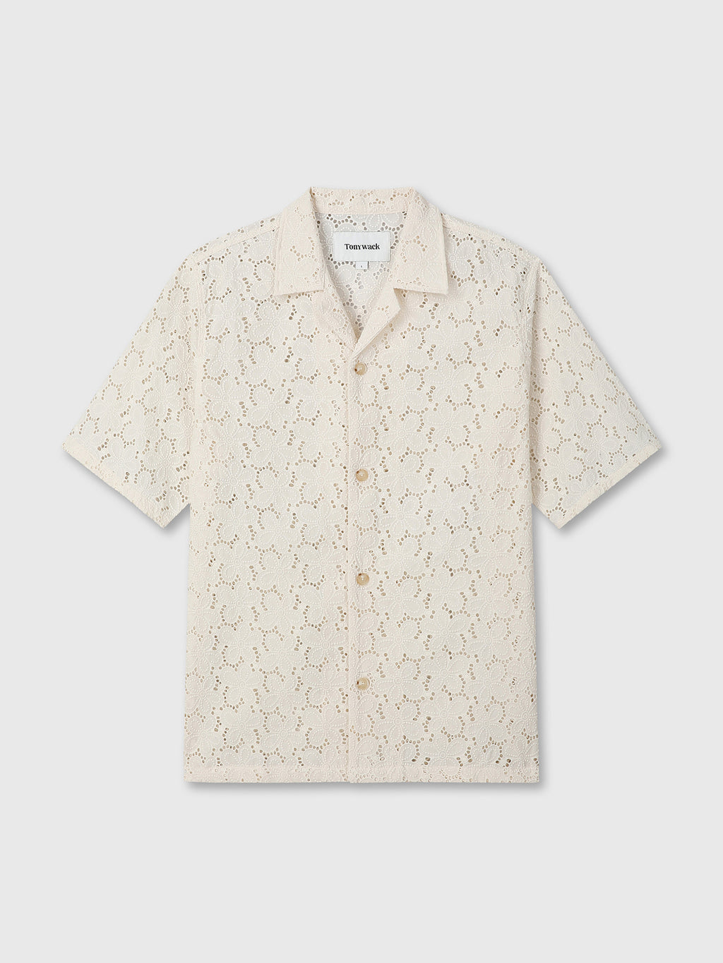 Tonywack - Crocheted Cotton Lace Shirt (Ivory) product image 9 | TRAB K-Fashion Australia