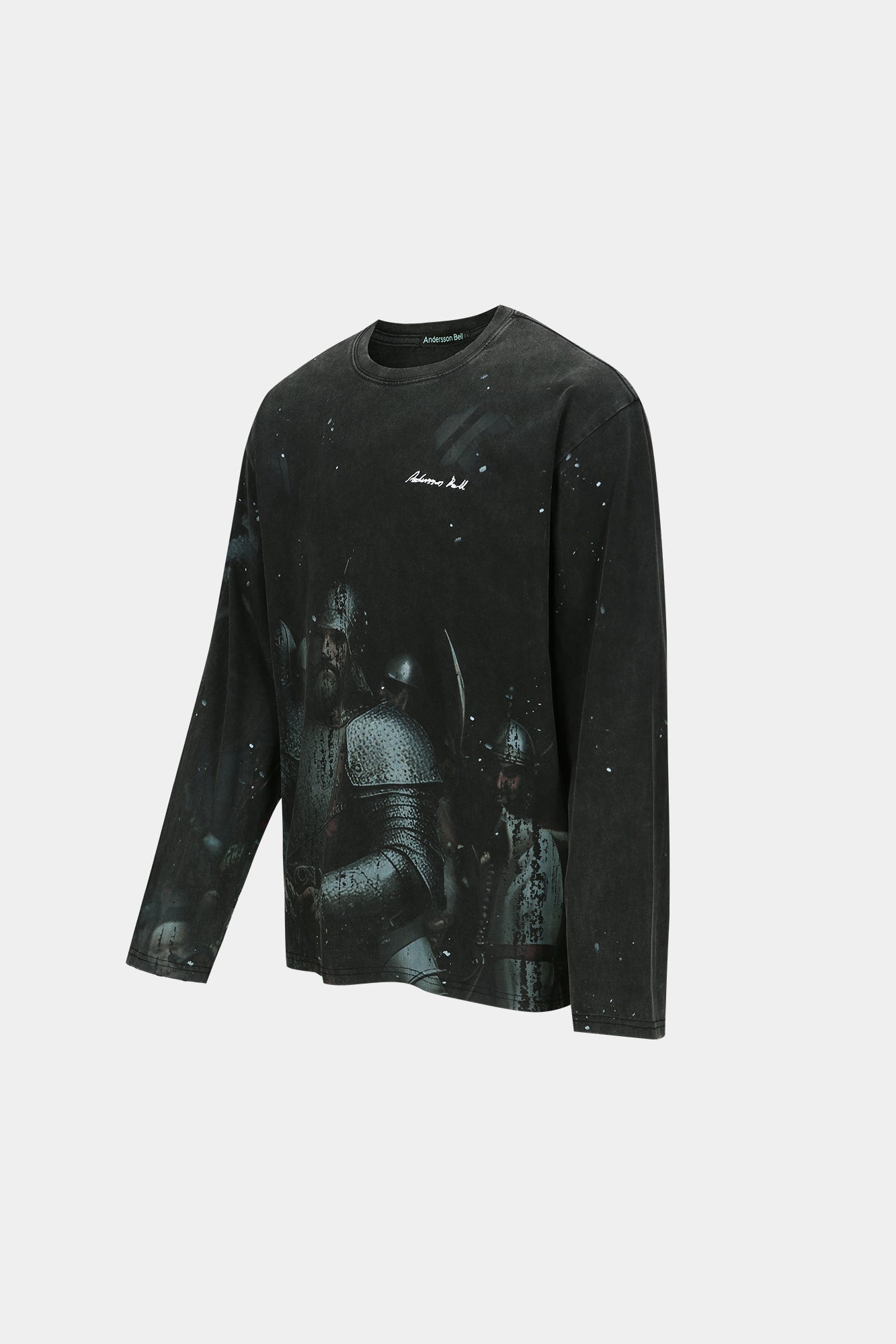 Andersson Bell - Unisex Knight Printed Long Sleeve T-Shirt (Charcoal) product image 7 | TRAB K-Fashion Australia