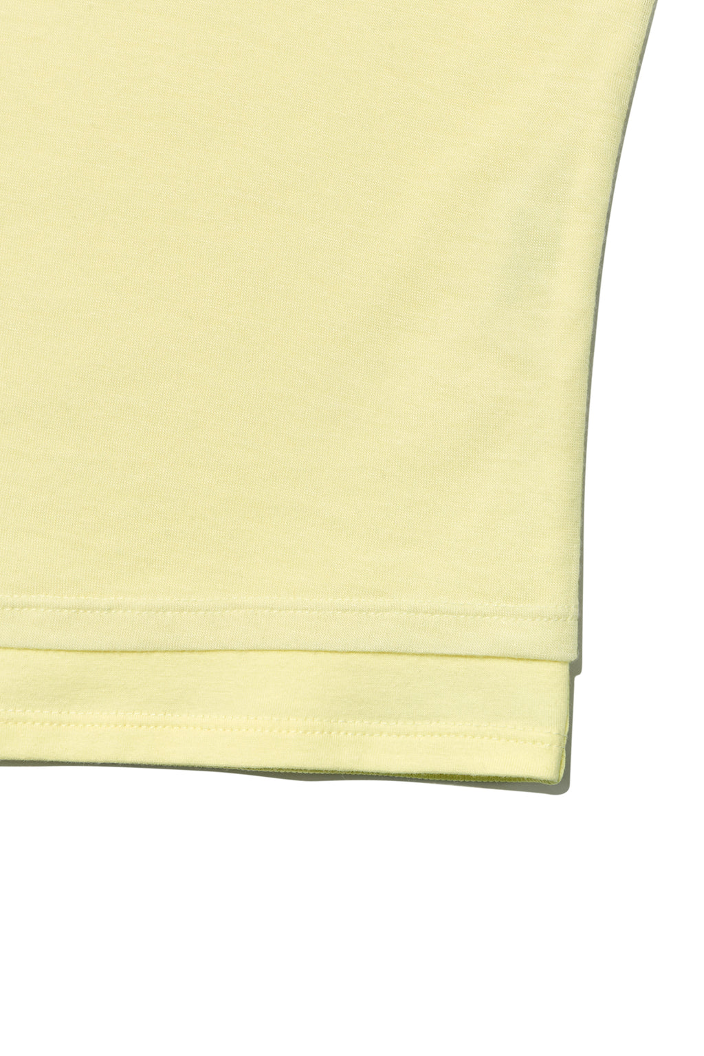 Matin Kim - Pintuck Layered Slim Crop Top (Light Yellow) product image 4 | TRAB K-Fashion Australia